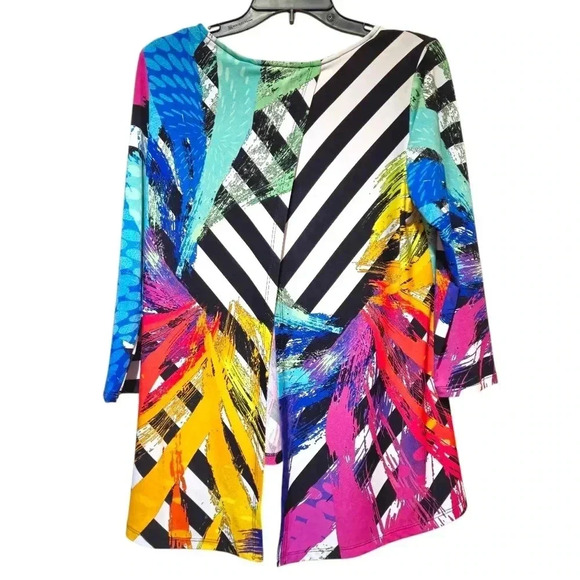 Joseph Ribkoff Women's Colorful Tunic Top Size 10 #112 - Picture 3 of 5
